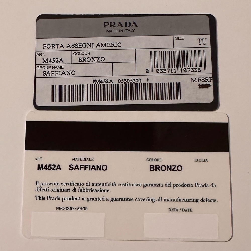 SOLD!💎Prada Saffiano Bronze Wallet-EUC - Picture 3 of 15